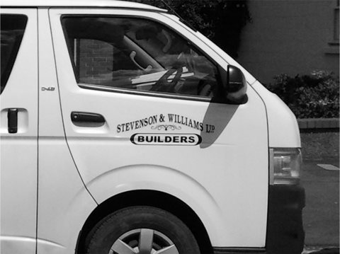 Van With Stevwill Logo